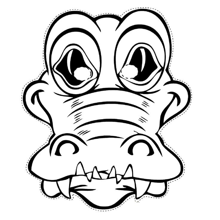 Маска раскраска для детей