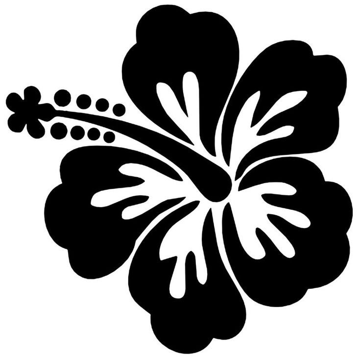 Цветы трафарет для вырезания