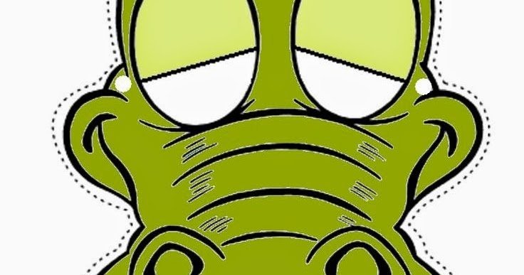 Бумажная маска крокодила