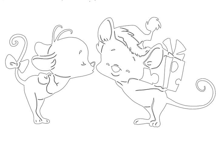 Вытынанки на окна новогодние