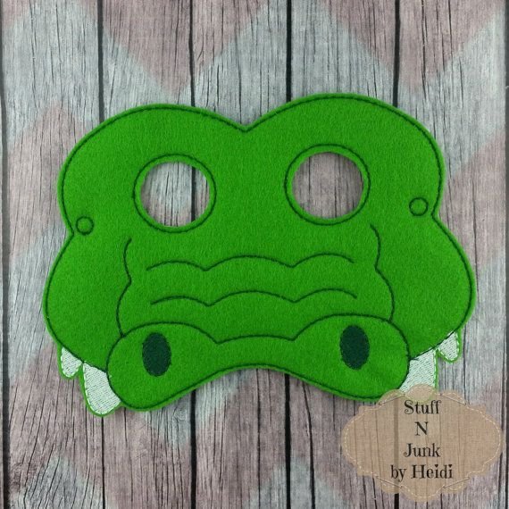 Маска крокодила для детей