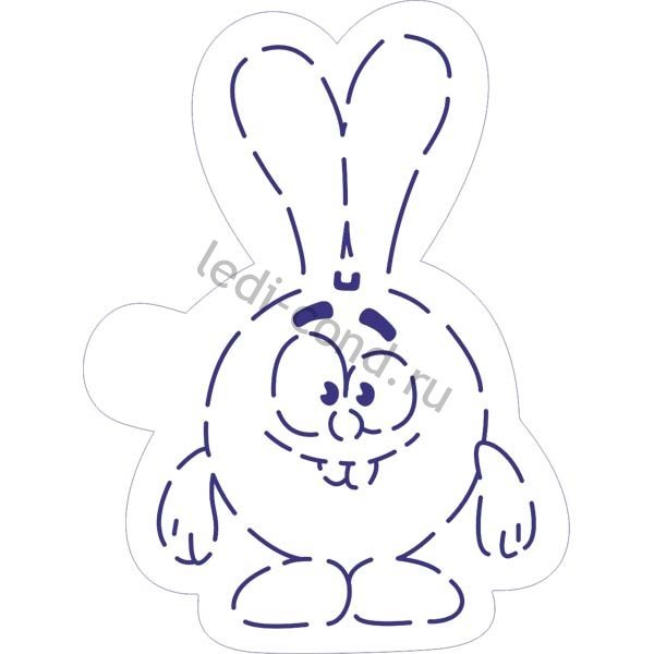 Трафарет смешариков для вырезания из фанеры