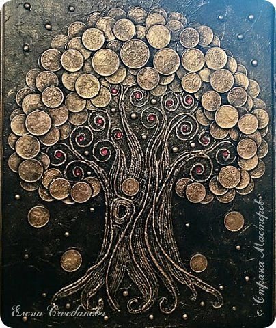 Пейп арт. Панно «денежное дерево».