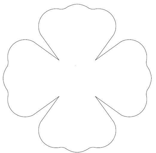 Трафареты для объемных цветов