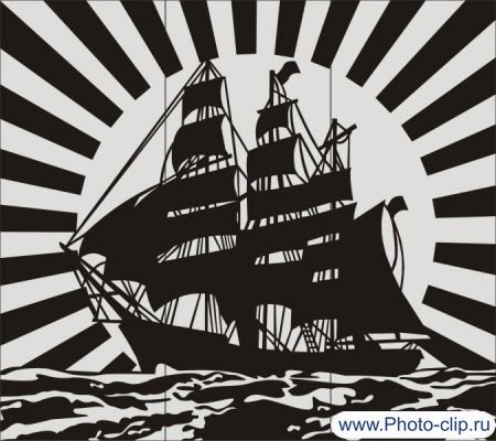 Силуэт корабля