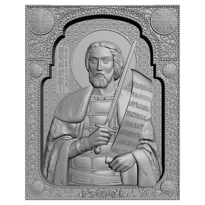 Александр Невский икона рисунок