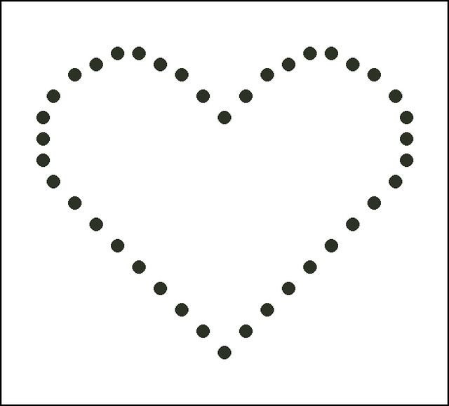 Сердечко обвести