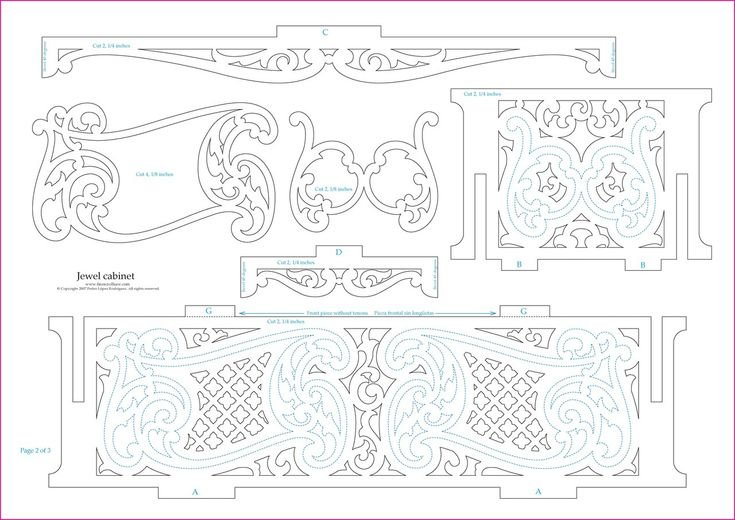 Трафареты для выпиливания по дереву для лазерного станка