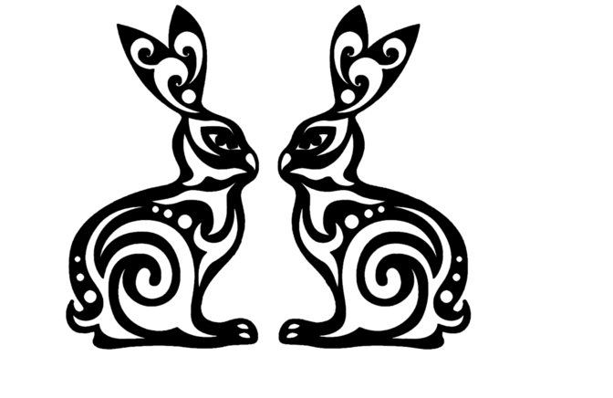 Заяц орнамент