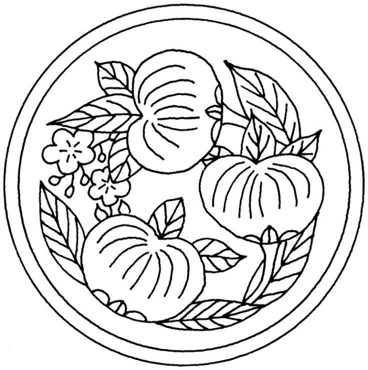 Растительный орнамент в круге