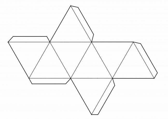 Развертки правильных многогранников октаэдр