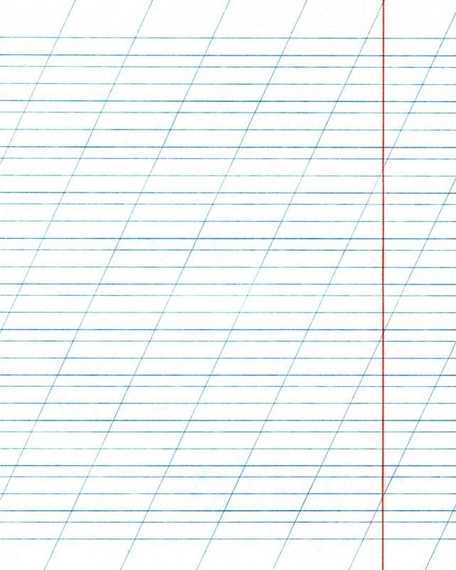 Разлиновка узкая линия а4