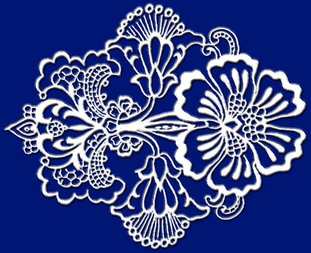 Трафарет кружевной для декора