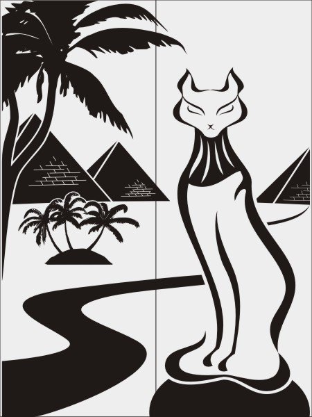 Трафареты в египетском стиле