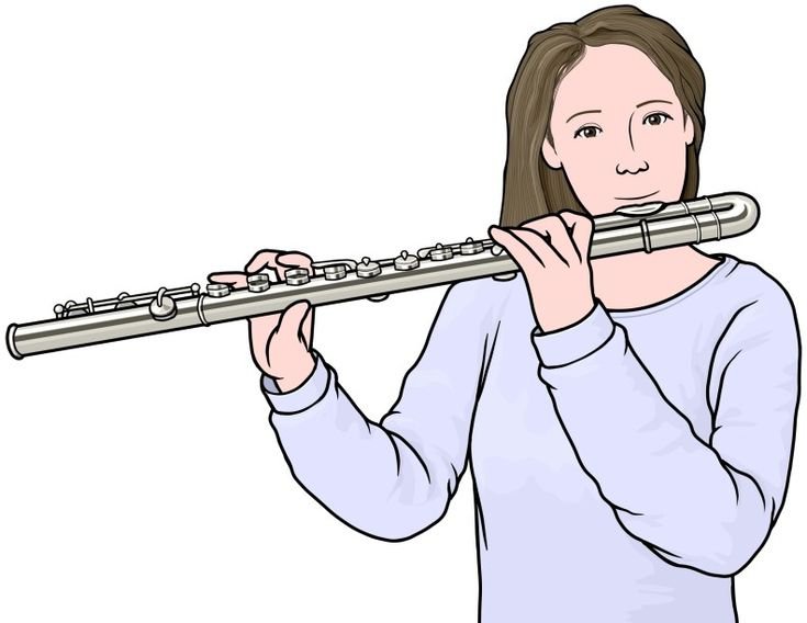 Раскраска флейта музыкальный инструмент