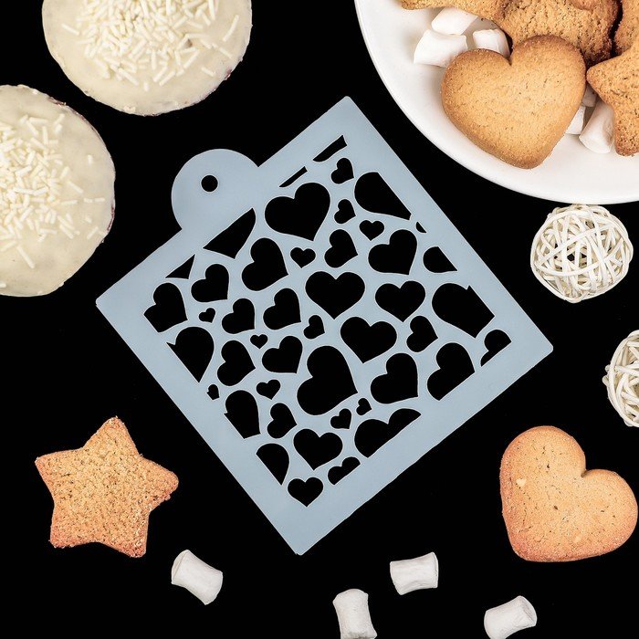 Трафареты для украшения выпечки