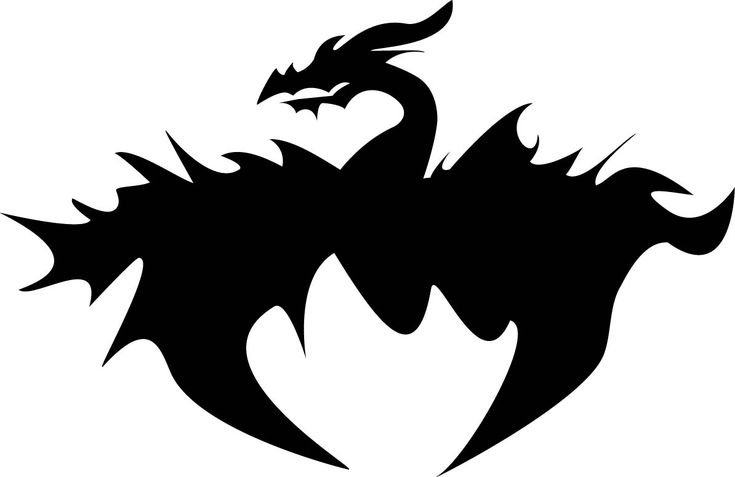 Силуэт головы дракона