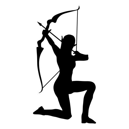 Эльф силуэт