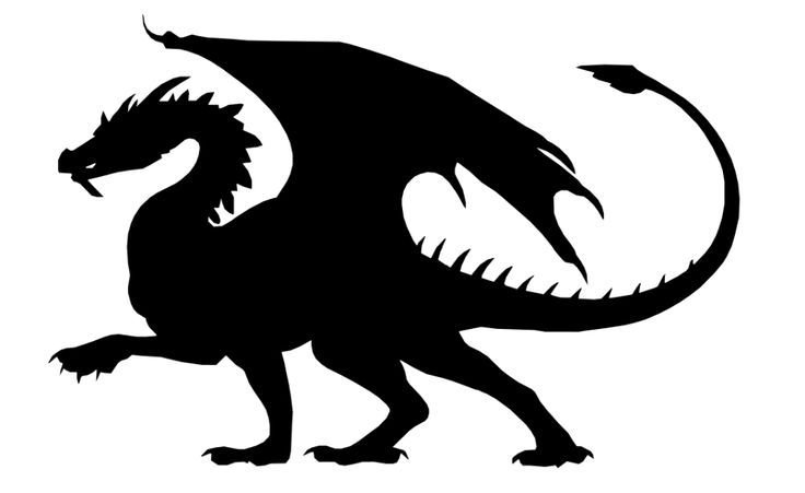 Силуэты драконов