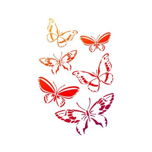 Трафареты бабочек для декора