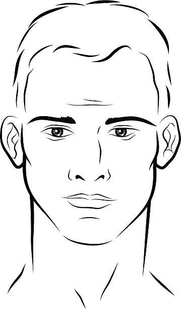 Силуэт лица мужчины