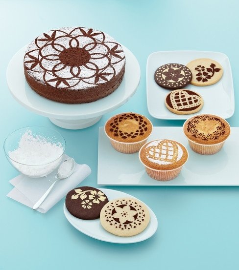 Трафареты для декора десертов