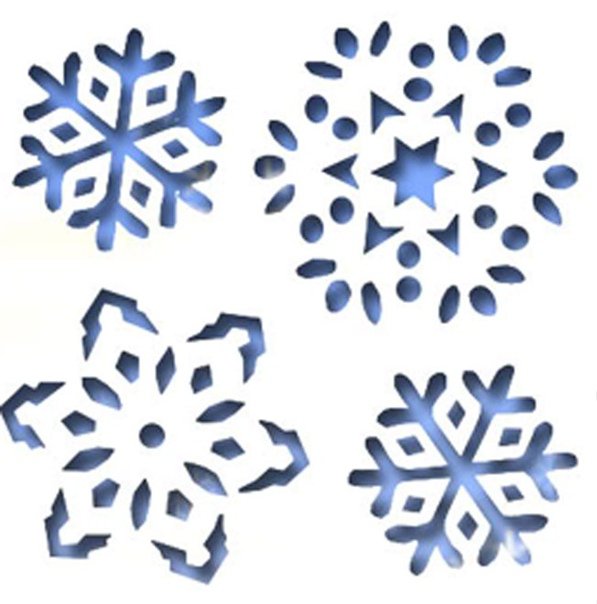 Снежинки снегом на окне