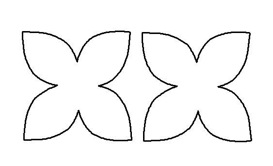 Трафарет цветов для вырезания