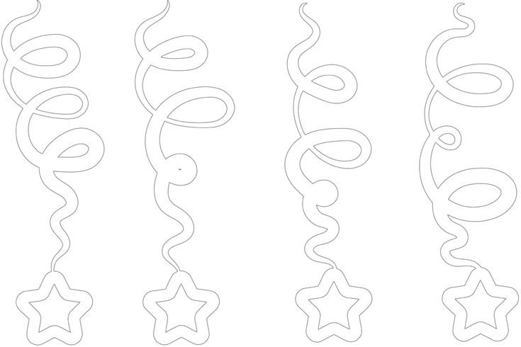 Серпантин трафарет для вырезания