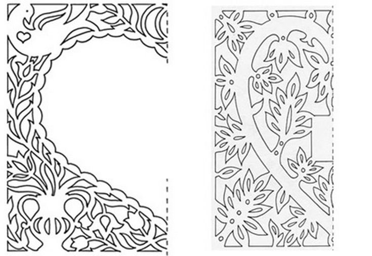 Трафареты для ажурного вырезания