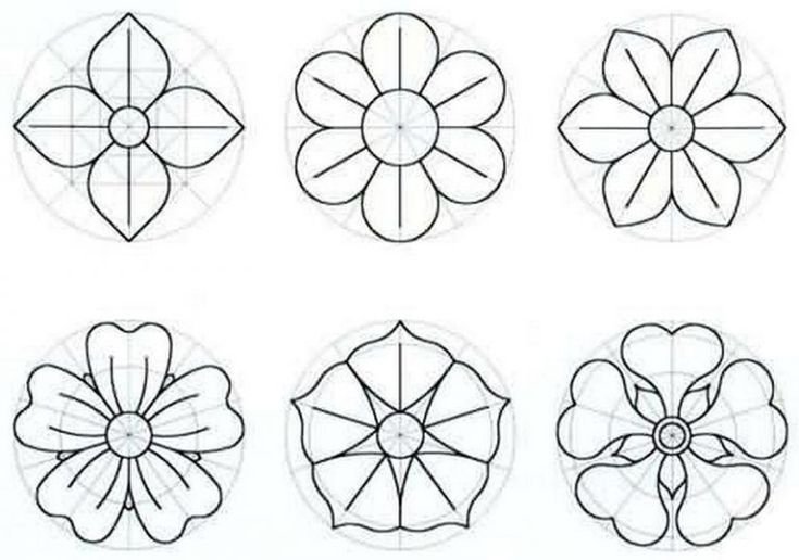 Цветок шаблон