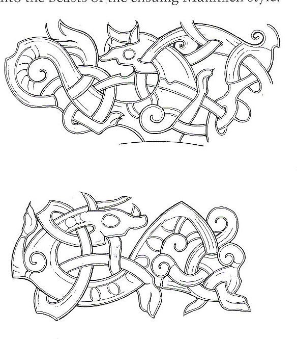 Зооморфный орнамент кельты