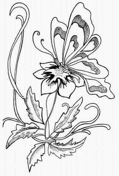 Трафарет "цветы"