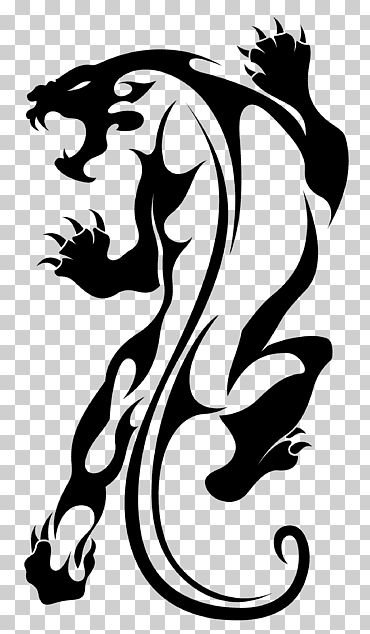 Трайбл тату пантера