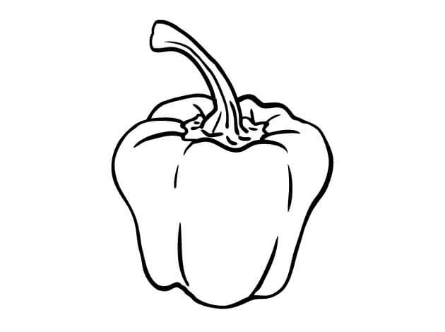 Раскраска перец болгарский