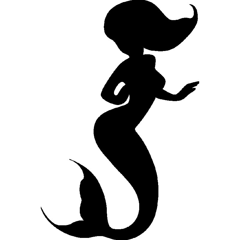 Силуэт русалки