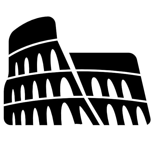 Колизей Рима силуэт