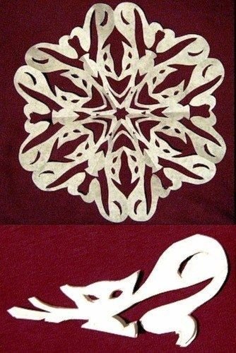 Снежинки для вырезания из бумаги