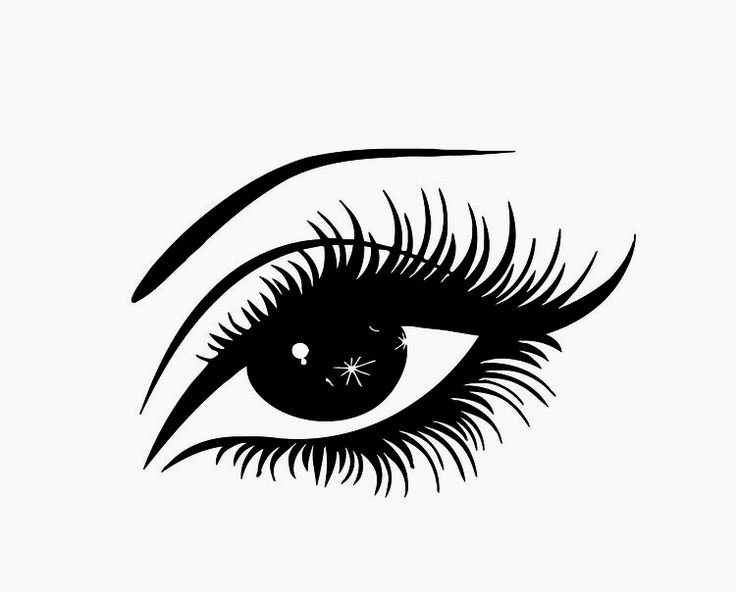 Глаз черно белый