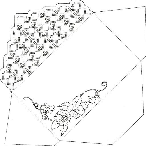 Макет конверта для денег