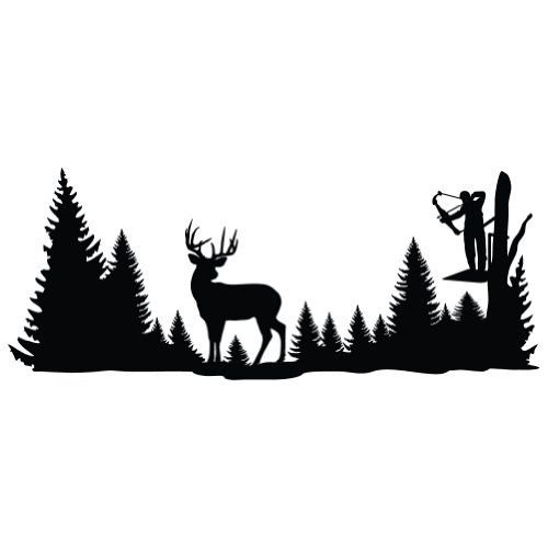 Силуэт оленя