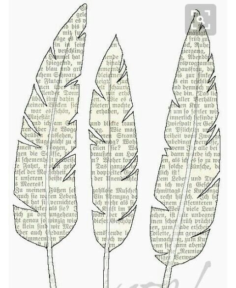 Перо из бумаги