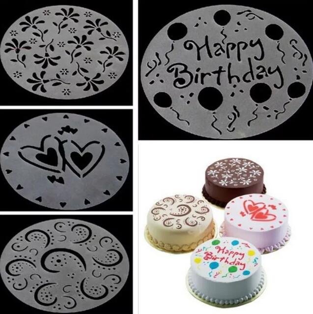 Трафареты для украшения торта