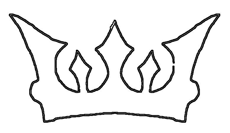 Корона трафарет для вырезания