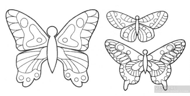 Шаблоны бабочек из пластиковых бутылок