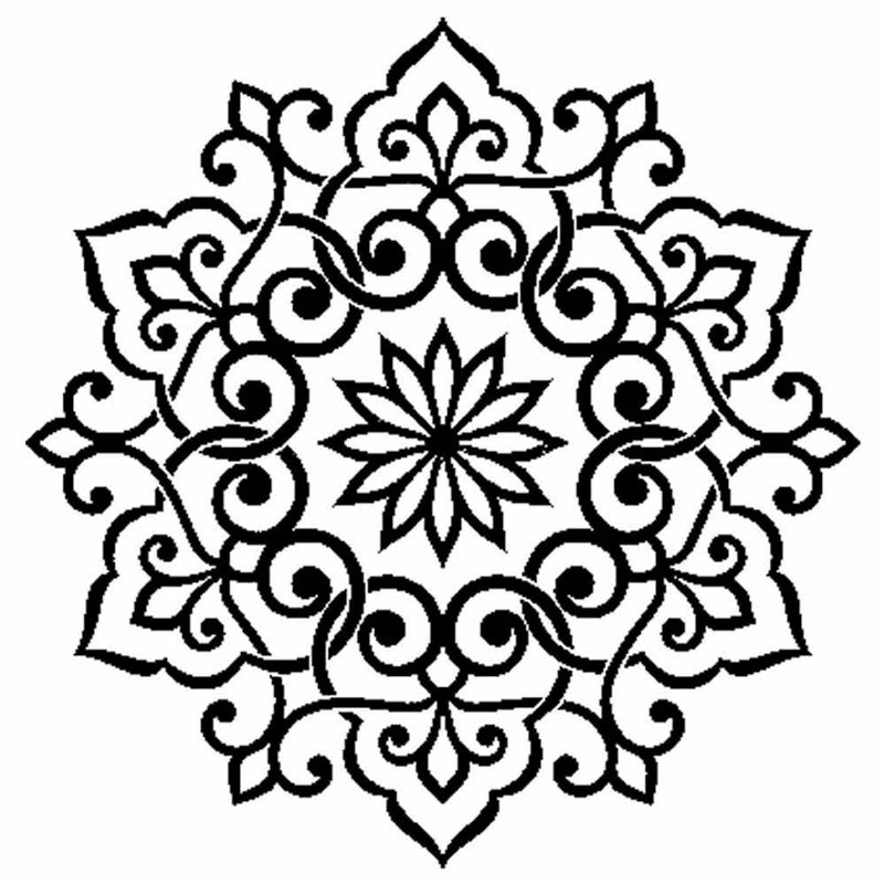 Восточный орнамент в круге