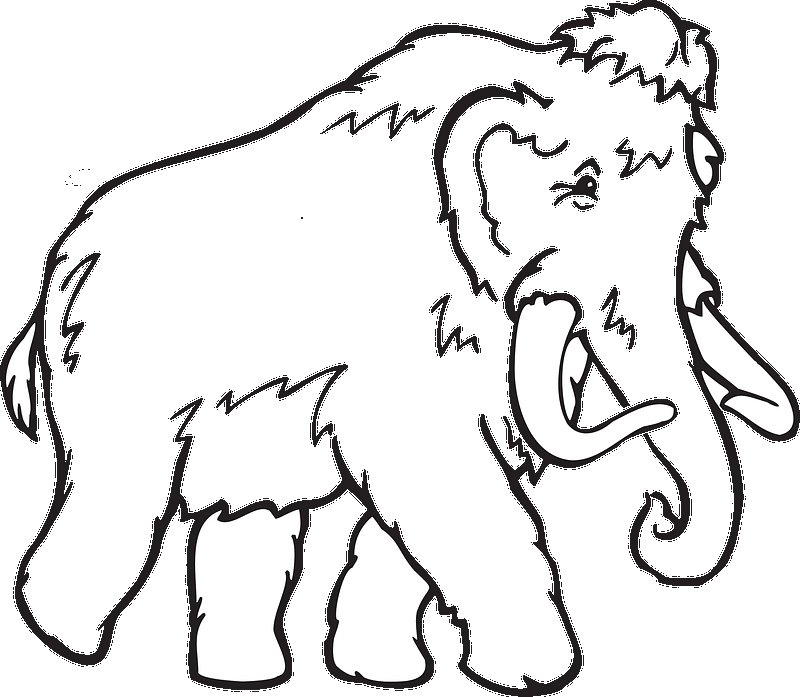 Мамонт рисунок карандашом