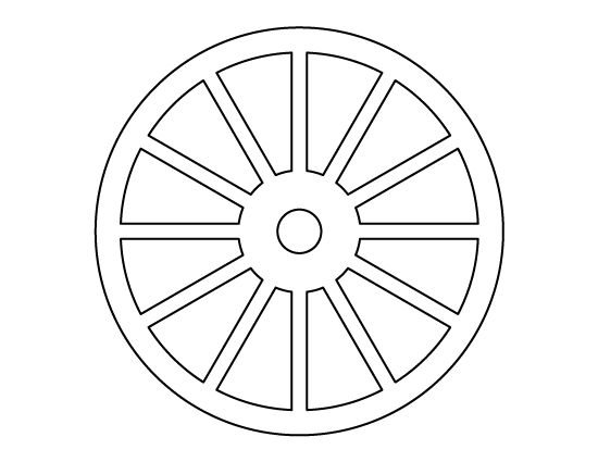 Колесо раскраска