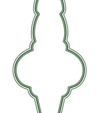 Елочная игрушка сосулька шаблон