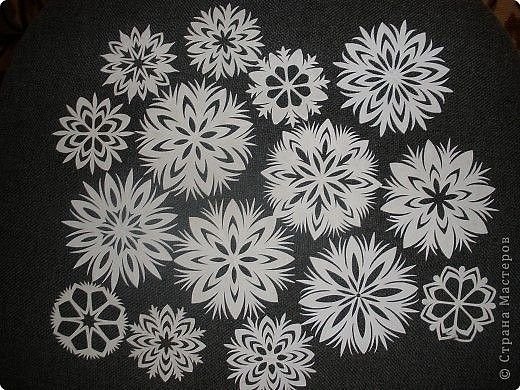 Снежинки из салфеток